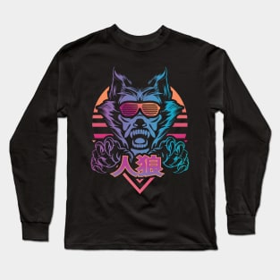 Retro Werewolf Long Sleeve T-Shirt